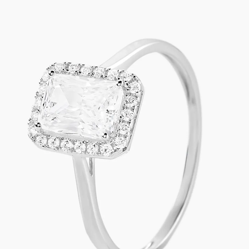 Bague Or Blanc Goulven Oxyde De Zirconium