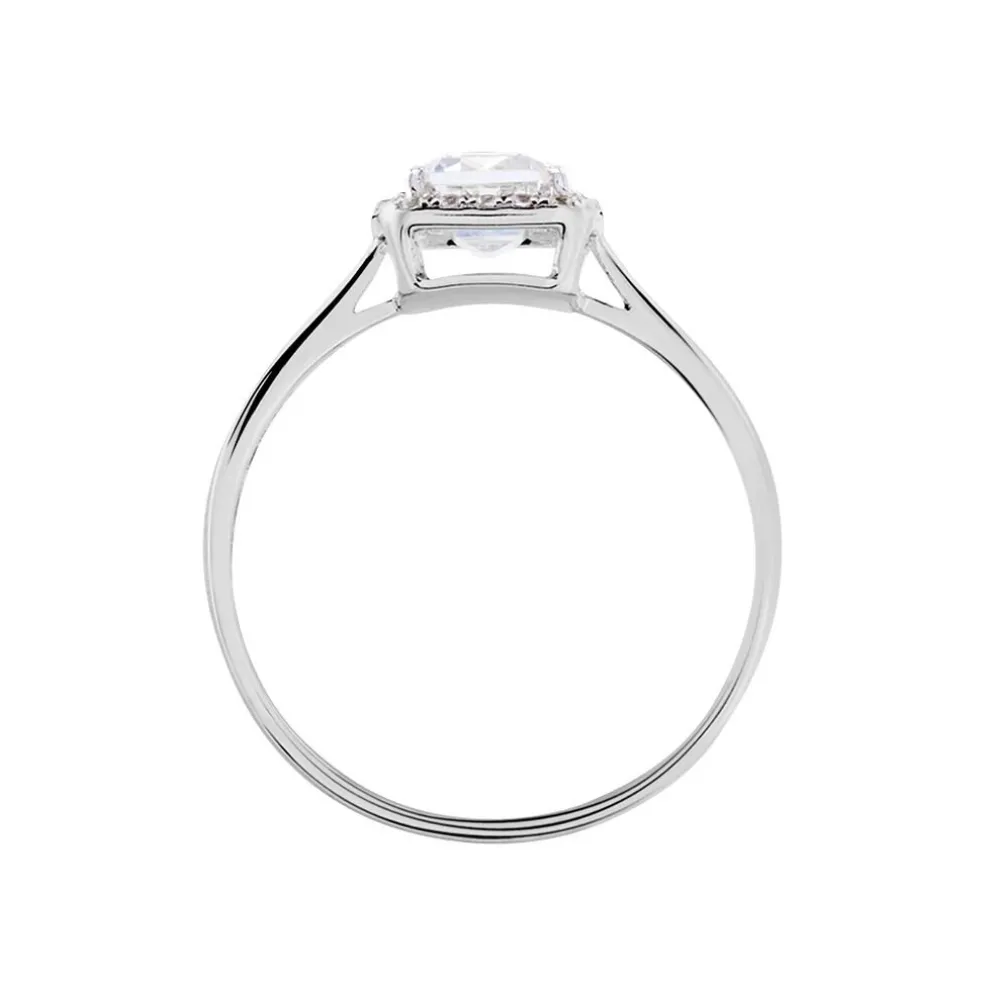 Bague Or Blanc Goulven Oxyde De Zirconium