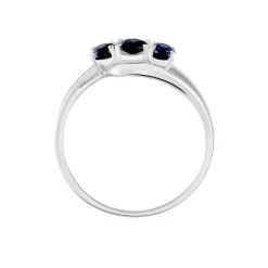 Bague Or Blanc Jaire Saphir