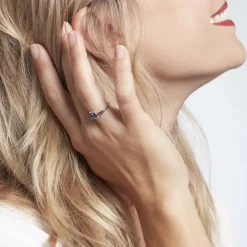 Bague Or Blanc Jaire Saphir