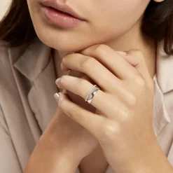 Bague Or Blanc Katiana Oxydes De Zirconium