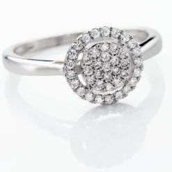 Bague Or Blanc Nawra Diamants Synthétiques