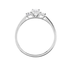 Bague Or Blanc Neely Diamants Synthétiques