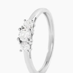 Bague Or Blanc Neely Diamants Synthétiques