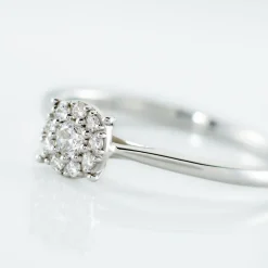 Bague Or Blanc Nori Oxyde De Zirconium