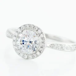 Bague Or Blanc Pelagius Oxyde De Zirconium