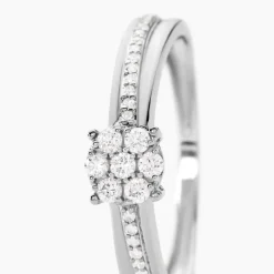 Bague Or Blanc Rosalane Diamants