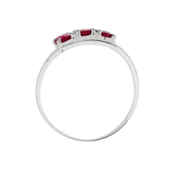Bague Or Blanc Rubis