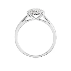 Bague Or Blanc Shirlene Diamant Synthetique
