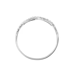 Bague Or Blanc Triston Oxyde De Zirconium