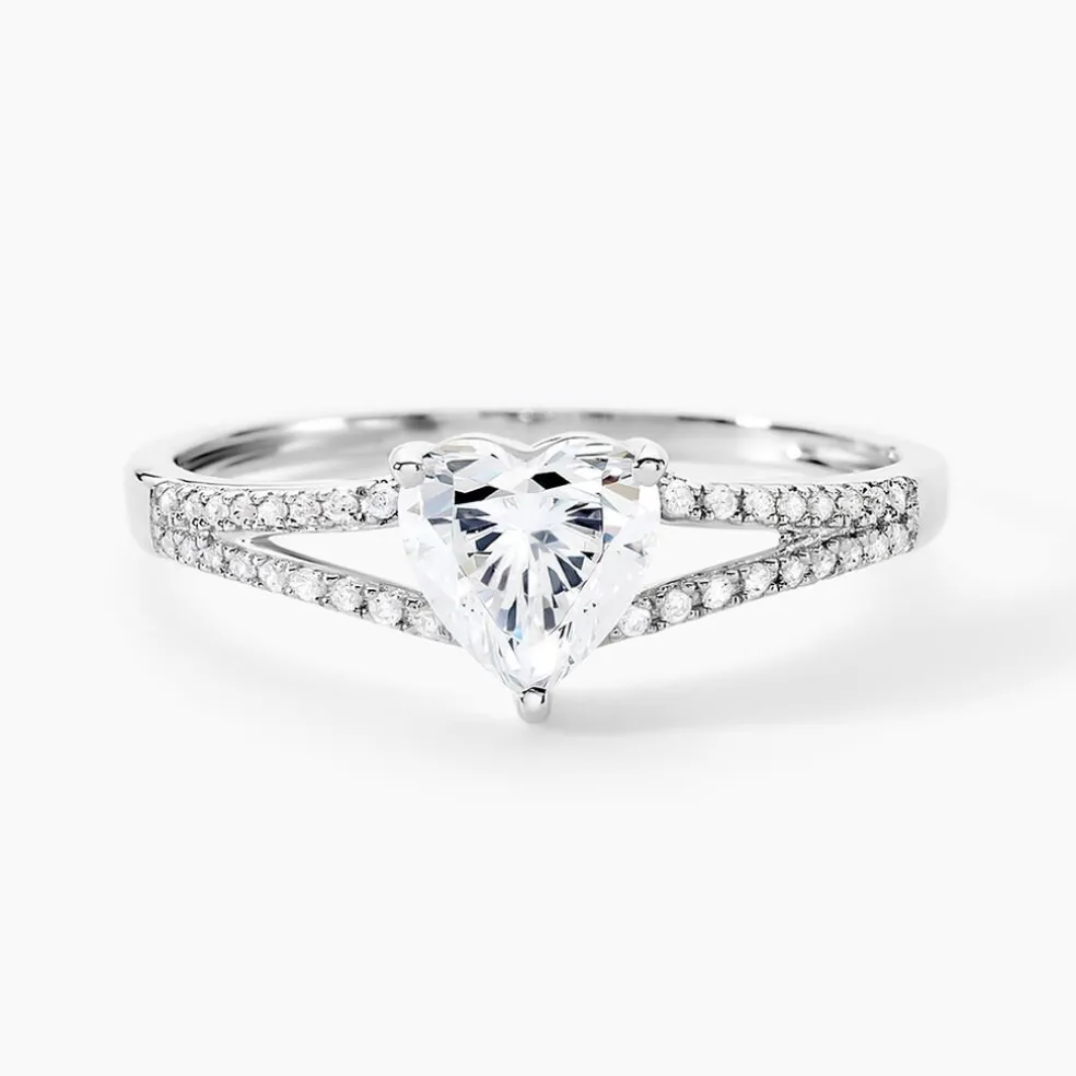 Bague Or Blanc Zandra Oxyde De Zirconium