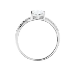 Bague Or Blanc Zandra Oxyde De Zirconium