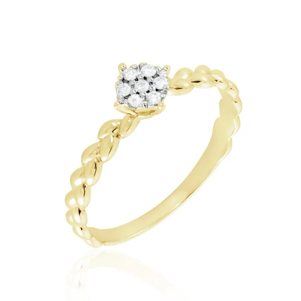 Bague Or Jaune Adlai Diamants