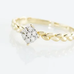 Bague Or Jaune Adlai Diamants