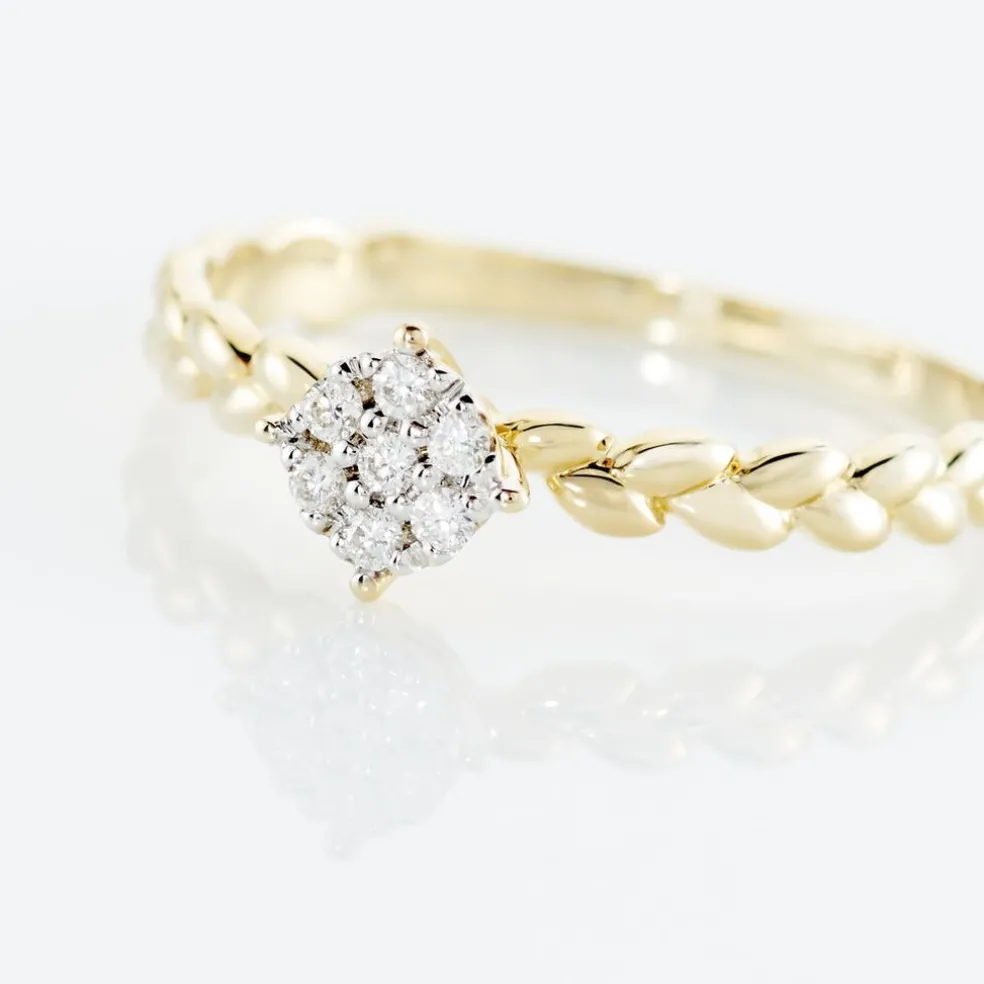 Bague Or Jaune Adlai Diamants