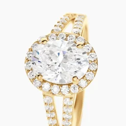 Bague Or Jaune Arjun Oxydes De Zirconium