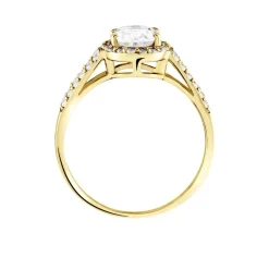 Bague Or Jaune Arjun Oxydes De Zirconium