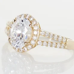 Bague Or Jaune Arjun Oxydes De Zirconium