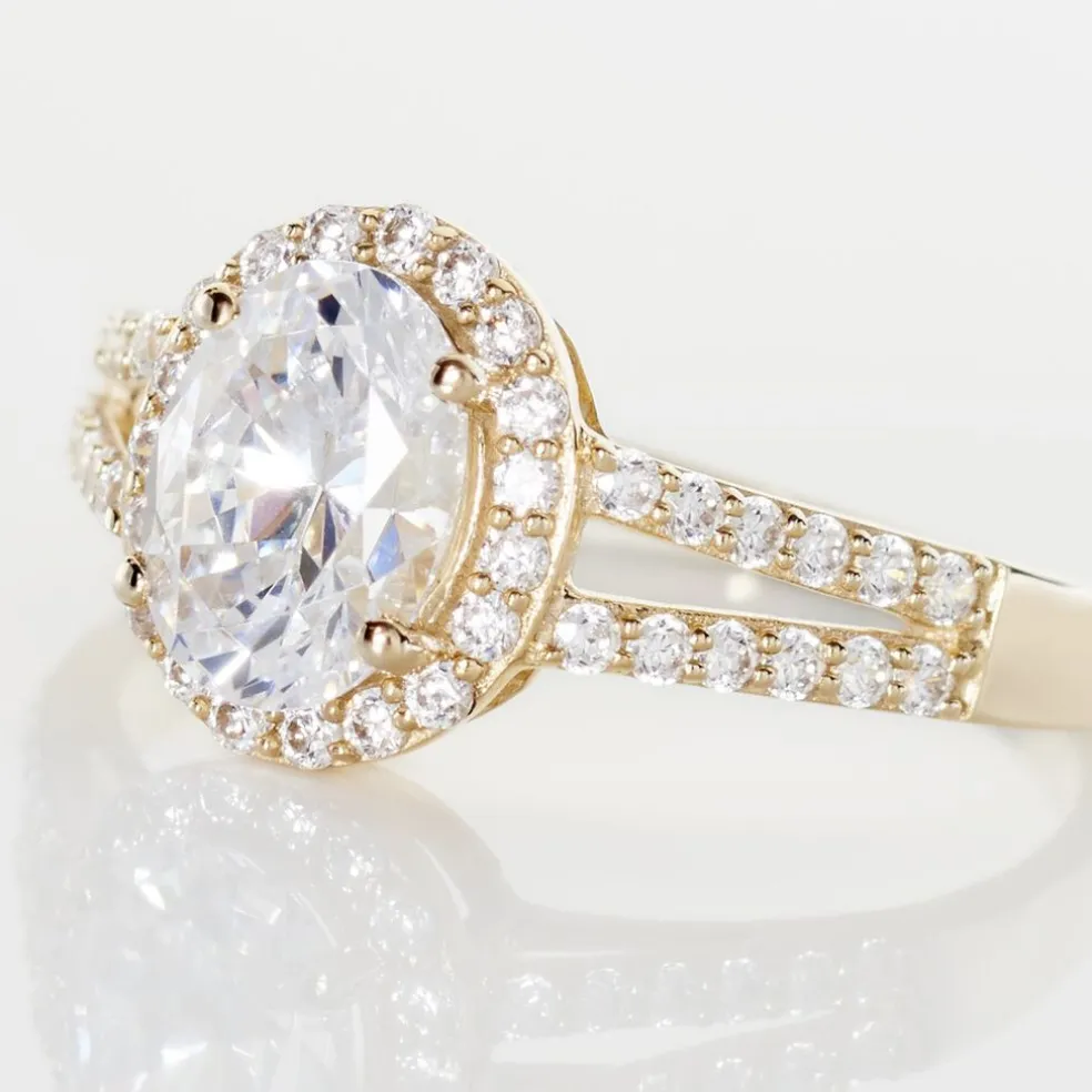 Bague Or Jaune Arjun Oxydes De Zirconium