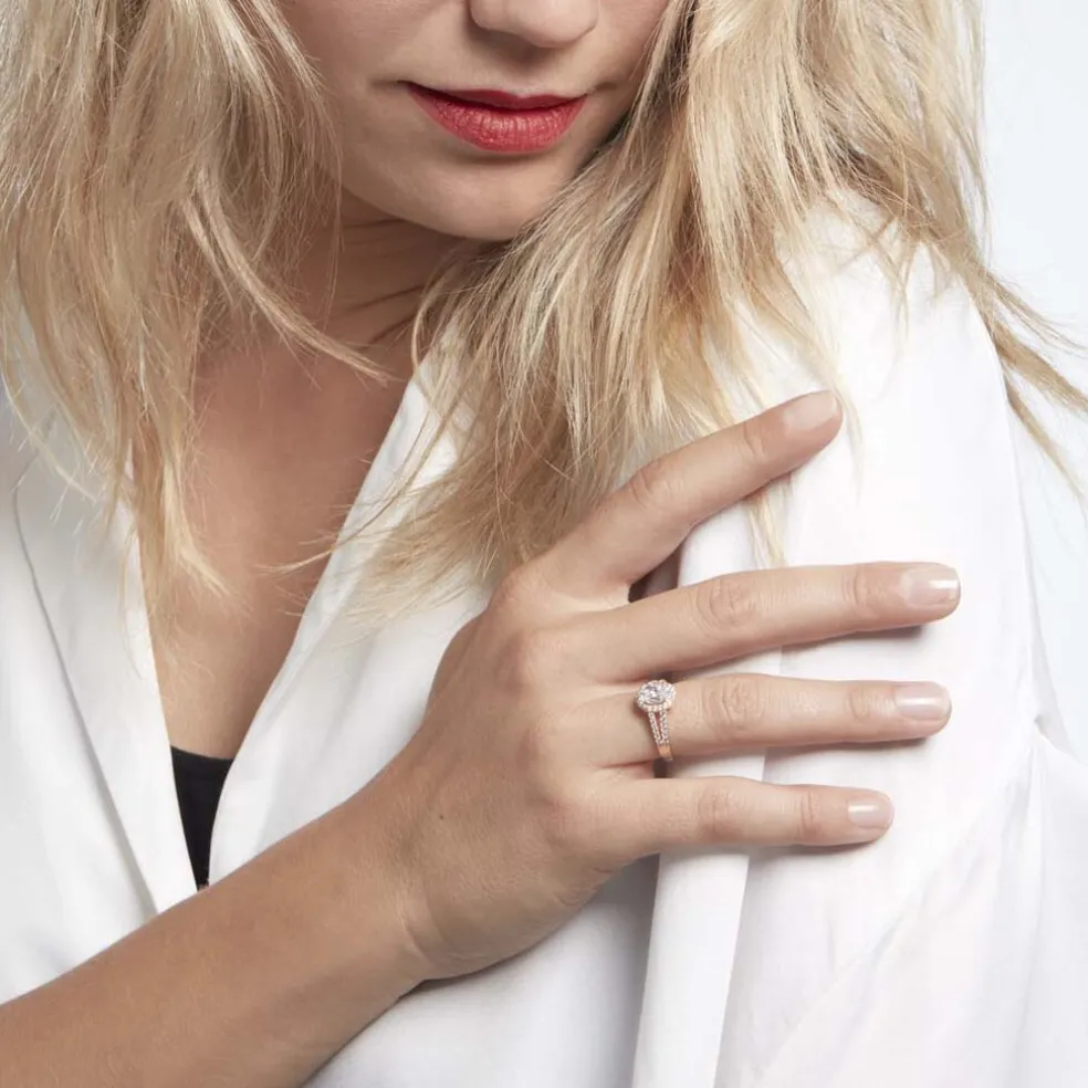 Bague Or Jaune Arjun Oxydes De Zirconium