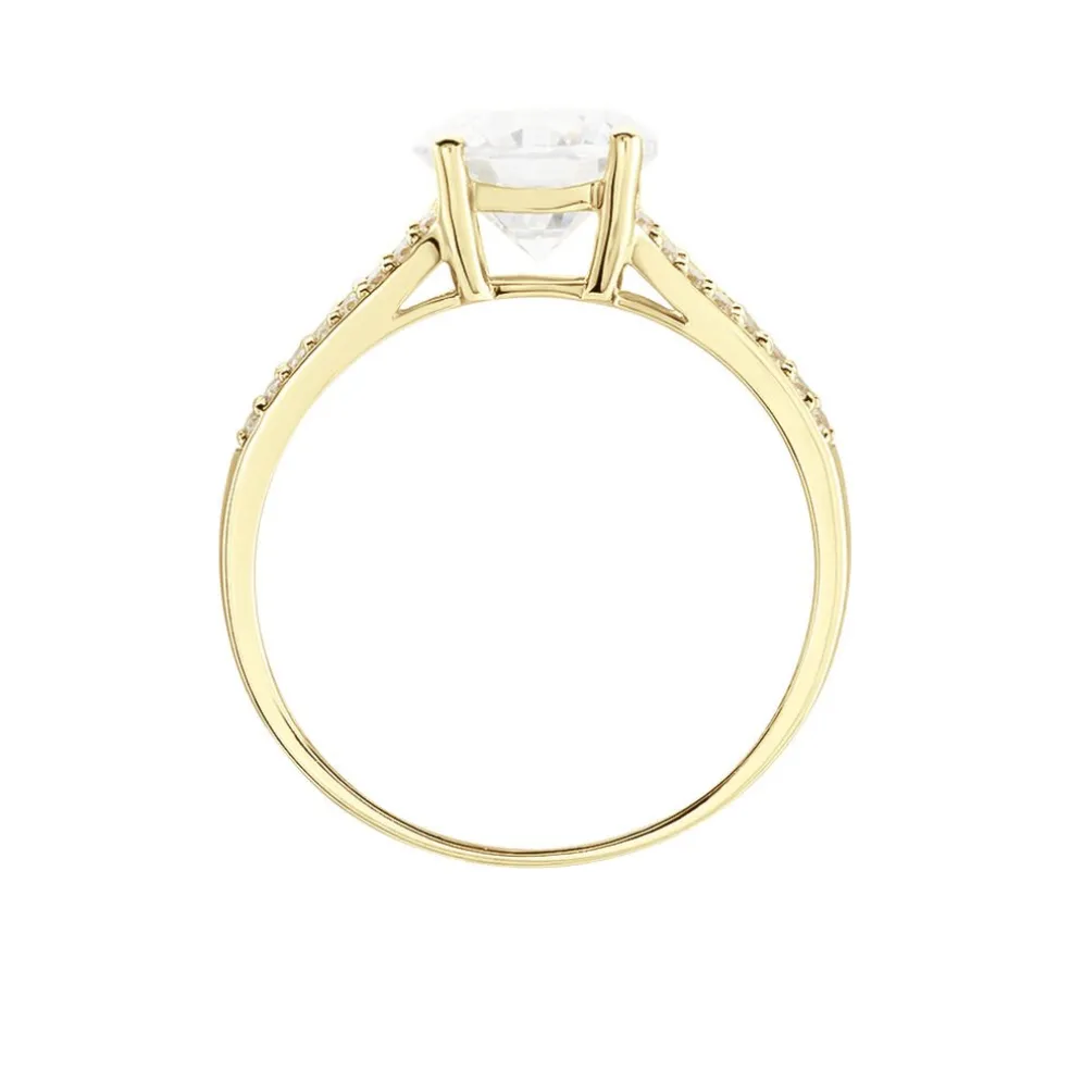Bague Or Jaune Carolina Oxyde De Zirconium