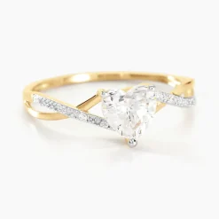 Bague Or Jaune Clothilde Oxyde De Zirconium