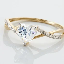 Bague Or Jaune Clothilde Oxyde De Zirconium