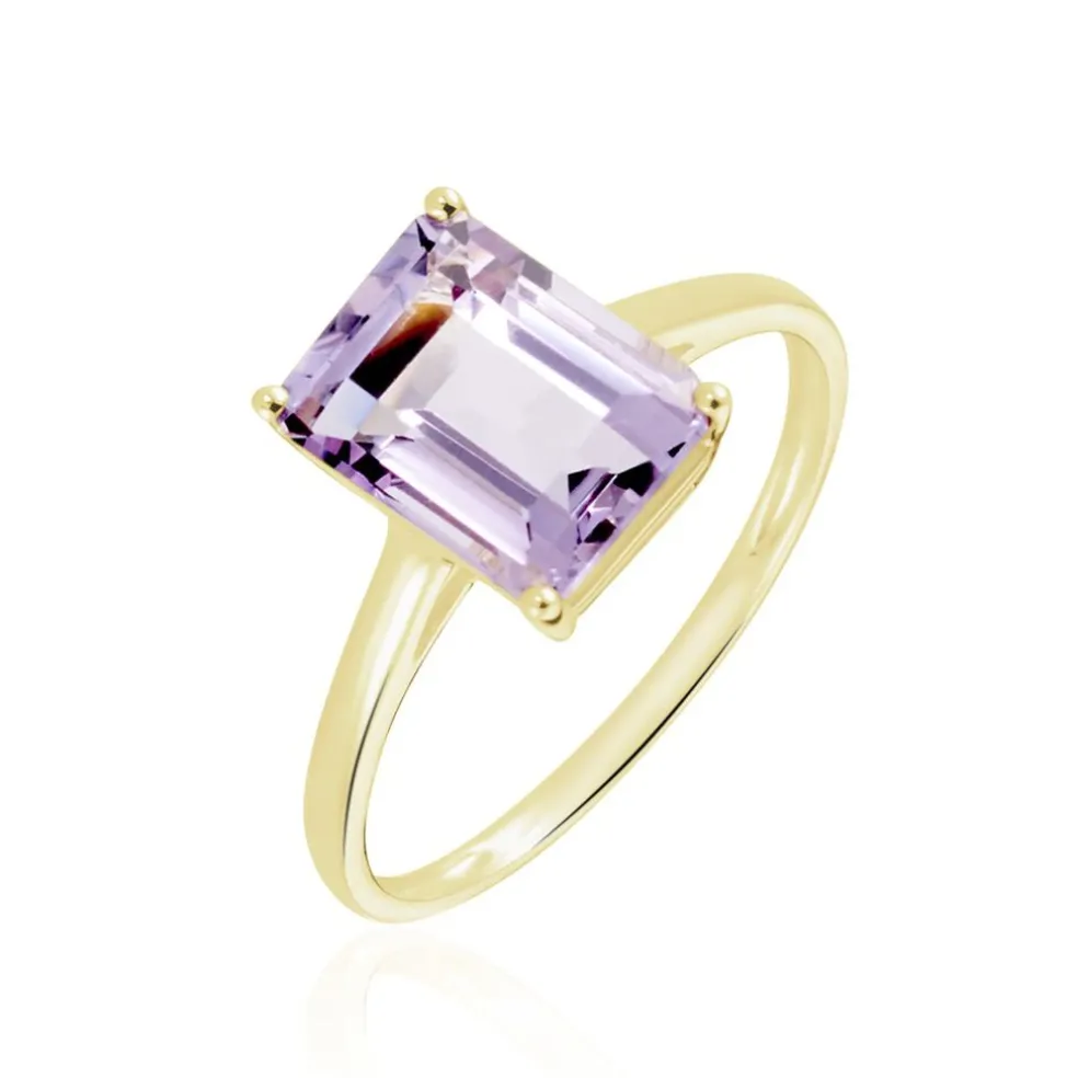 Bague Or Jaune Faraj Amethyste