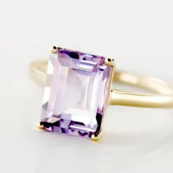 Bague Or Jaune Faraj Amethyste