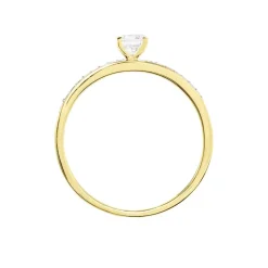 Bague Or Jaune Judita Oxyde De Zirconium