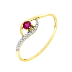 Bague Or Jaune Karmele Rubis