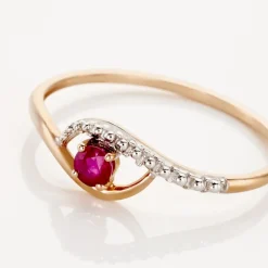 Bague Or Jaune Karmele Rubis