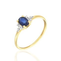 Bague Or Jaune Marie Saphir Diamants