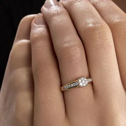 Bague Or Jaune Multi Pierres Diamants