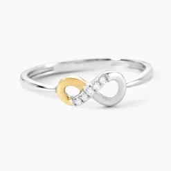 Bague Or Jaune Oxyde De Zirconium