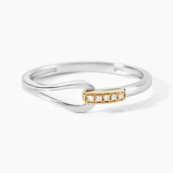 Bague Or Jaune Oxyde De Zirconium