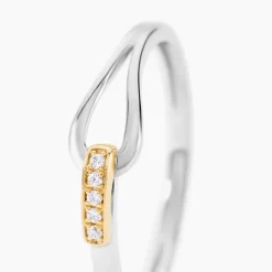 Bague Or Jaune Oxyde De Zirconium