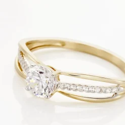 Bague Or Jaune Rodrigo Oxyde De Zirconium