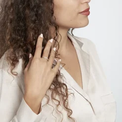 Bague Or Jaune Sabinus Oxydes De Zirconium