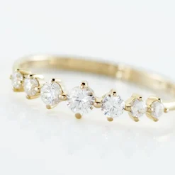 Bague Or Jaune Sunday Oxyde De Zirconium