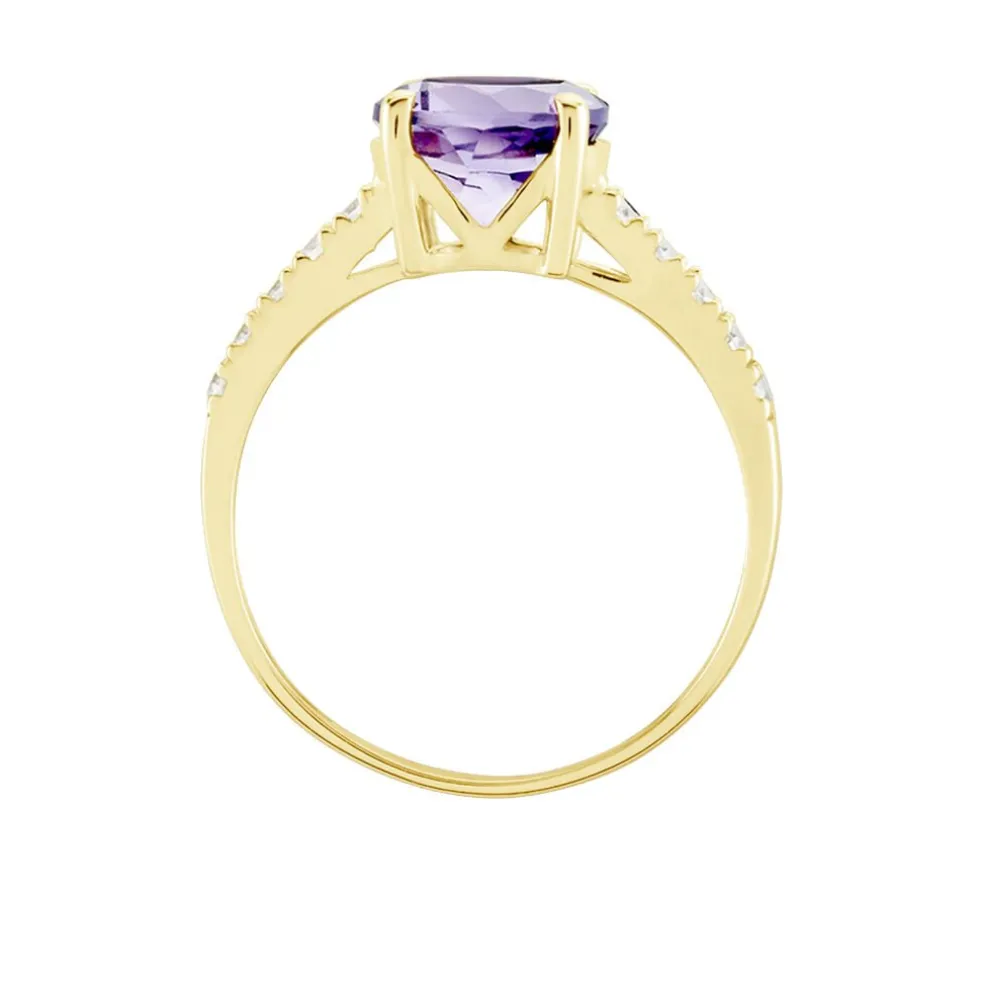Bague Or Jaune Terese Améthyste