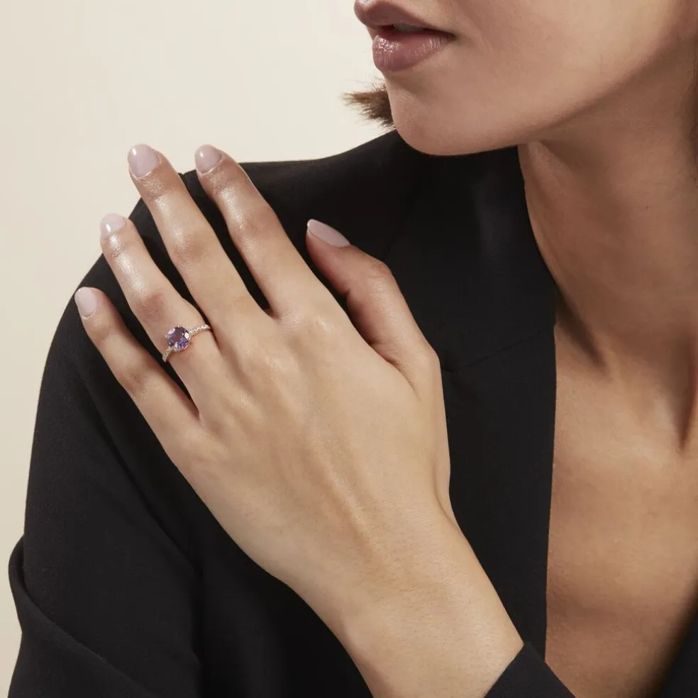 Bague Or Jaune Terese Améthyste