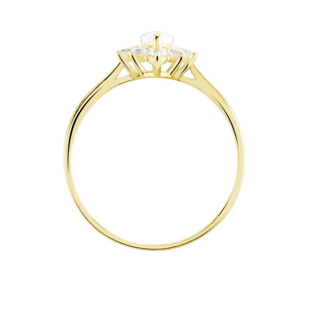 Bague Or Jaune Vladimira Oxyde De Zirconium