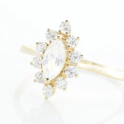 Bague Or Jaune Vladimira Oxyde De Zirconium