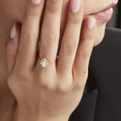 Bague Or Jaune Vladimira Oxyde De Zirconium