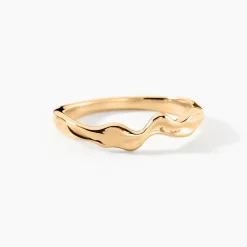 Bague Oree Plaqué Or Jaune