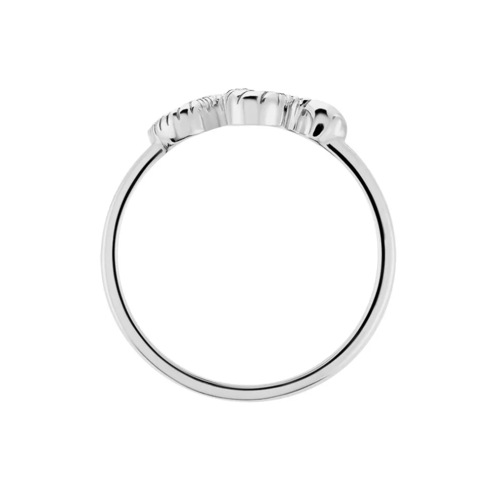 Bague Oria Argent Blanc