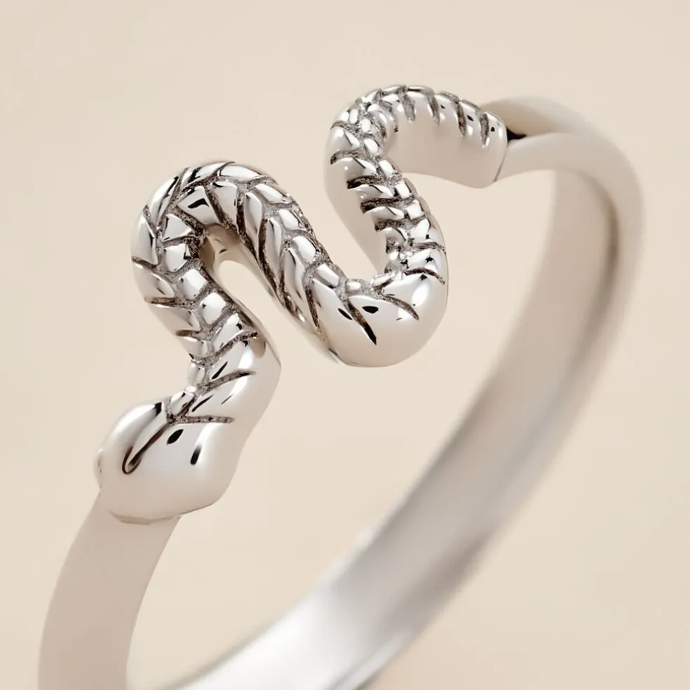 Bague Oria Argent Blanc