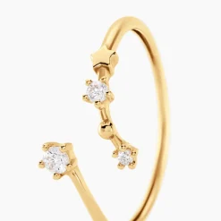 Bague Orion Or Jaune Oxyde De Zirconium