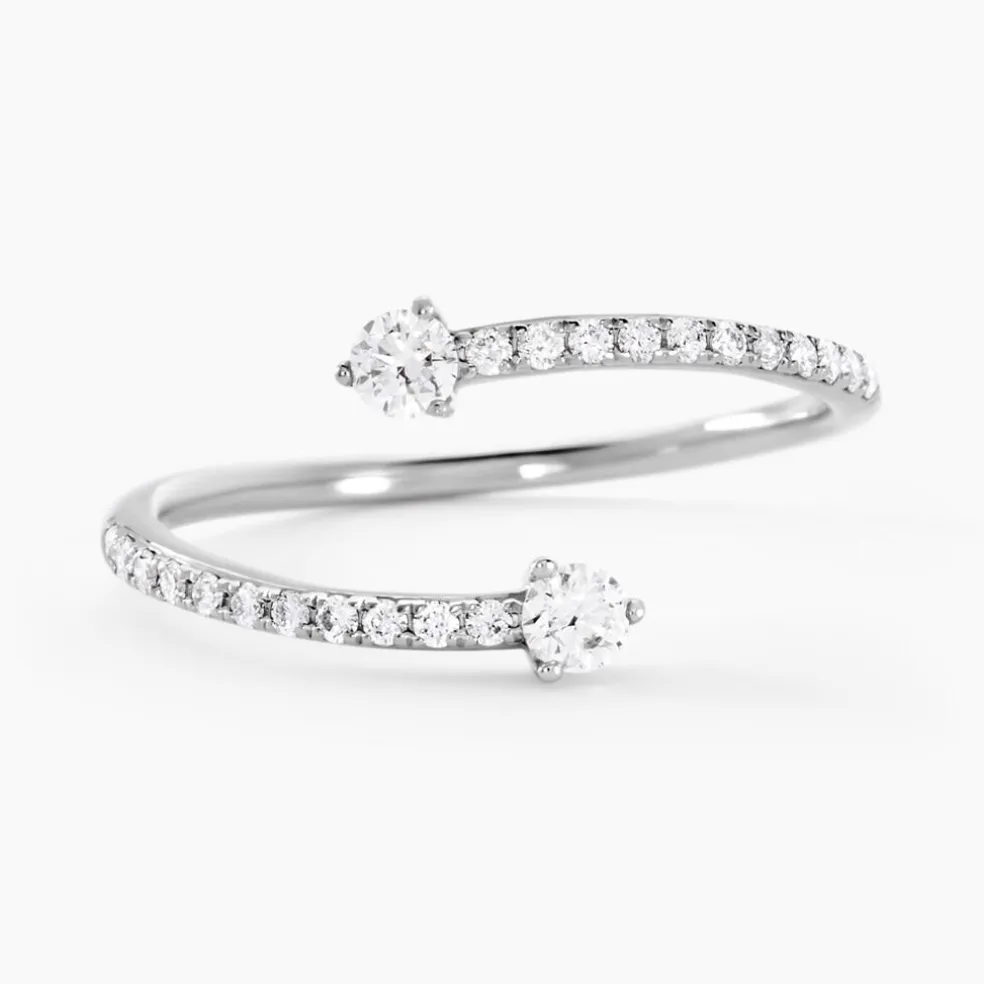 Bague Orpheus Or Blanc Diamant Synthétique